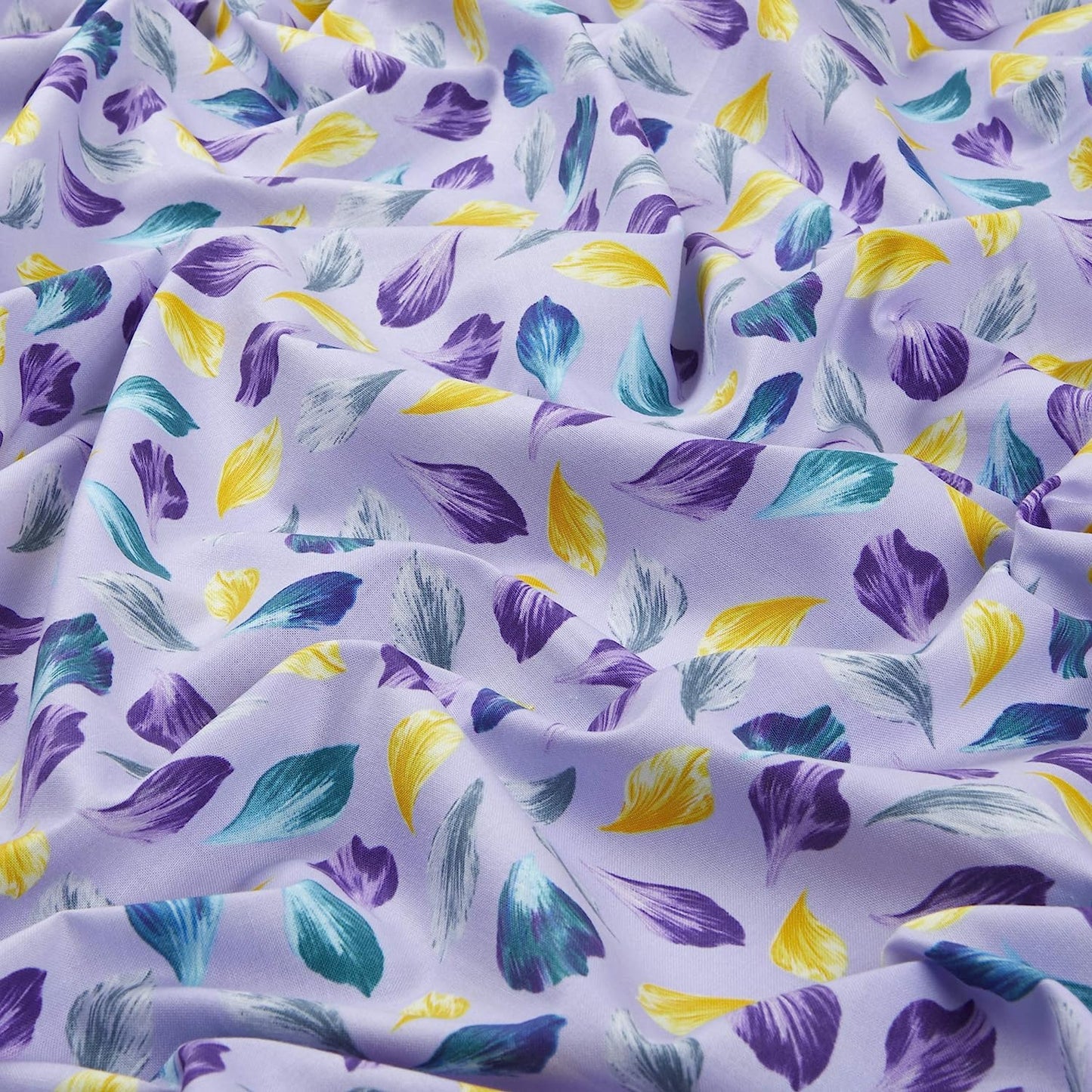 44 x 36 Petals Lilac Purple 100% Cotton Benartex All Over Print