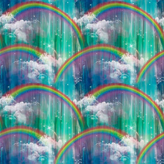 3 Wishes Princess Dreams Rainbow Waterfall 100% Cotton By the Yard Baby