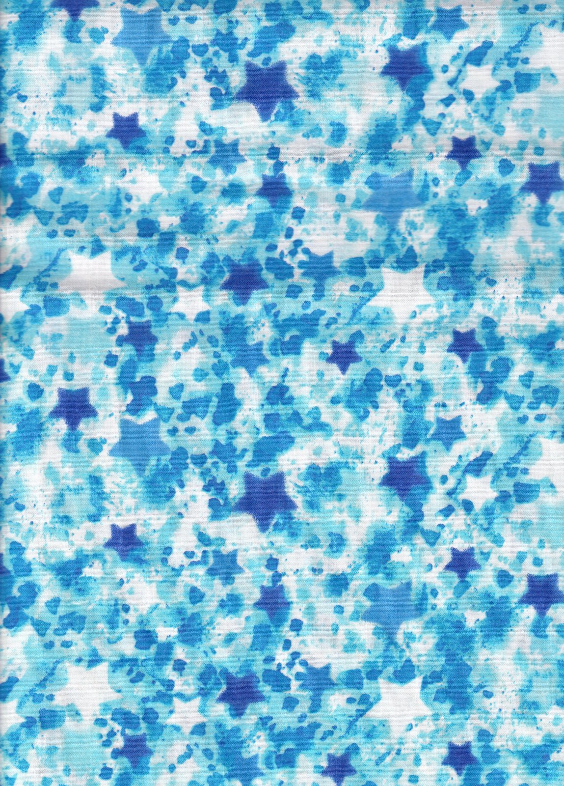 3 Wishes Fabric Patriotic Victory Stars on White Price per Yard