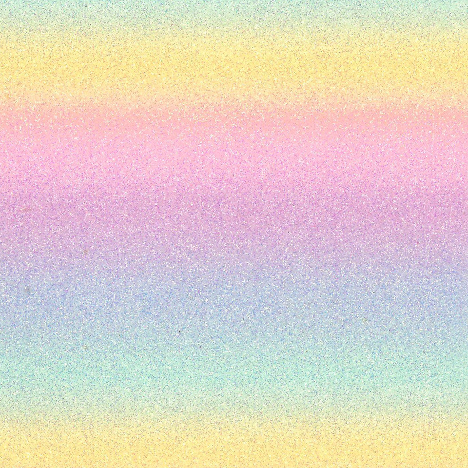 Crafty Chic Iron on Glitter Fabric Sheet Rainbow 5.5"x9.25" Pack of 3