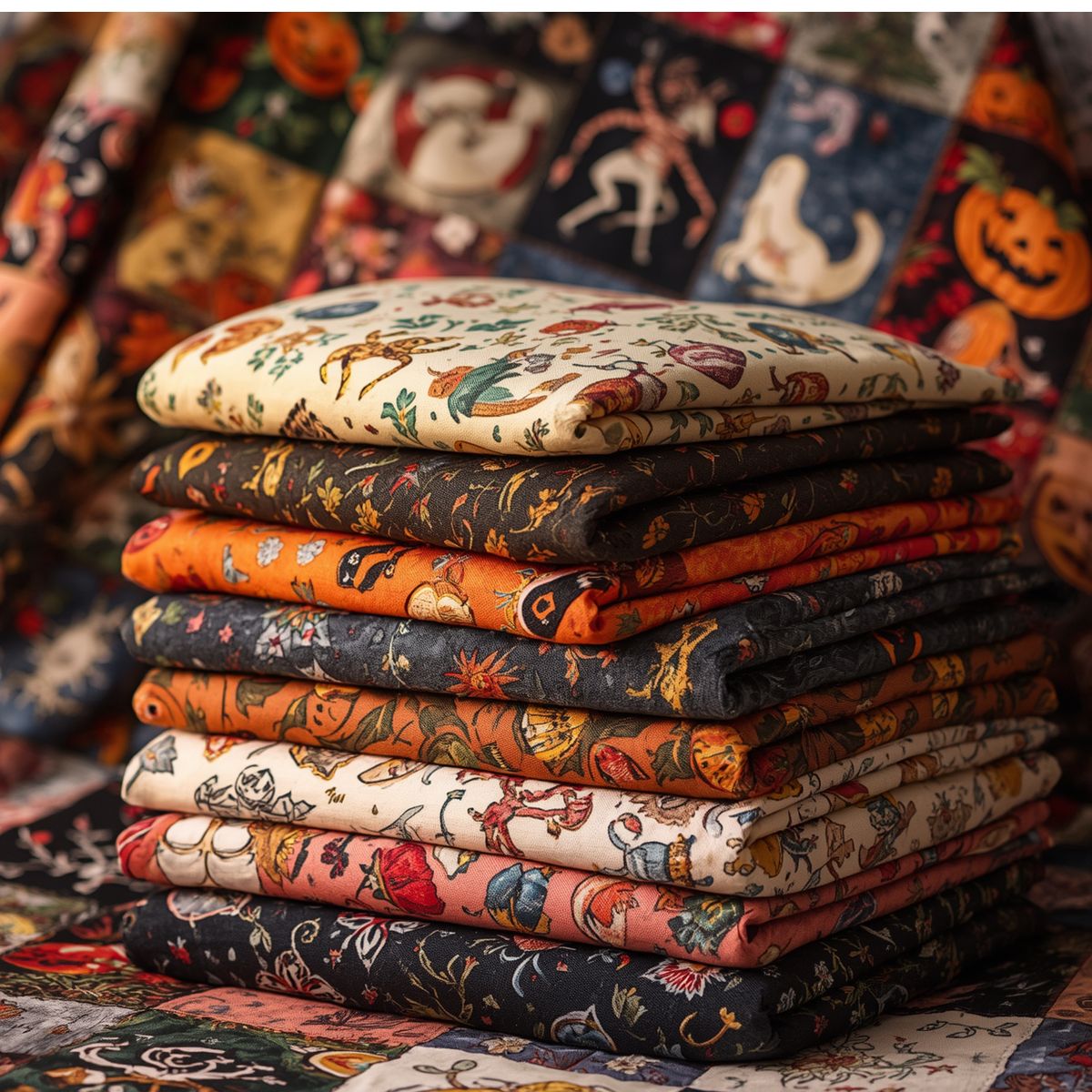 End of Bolt Mystery Fabric Bundle By the Pound Prints will Vary