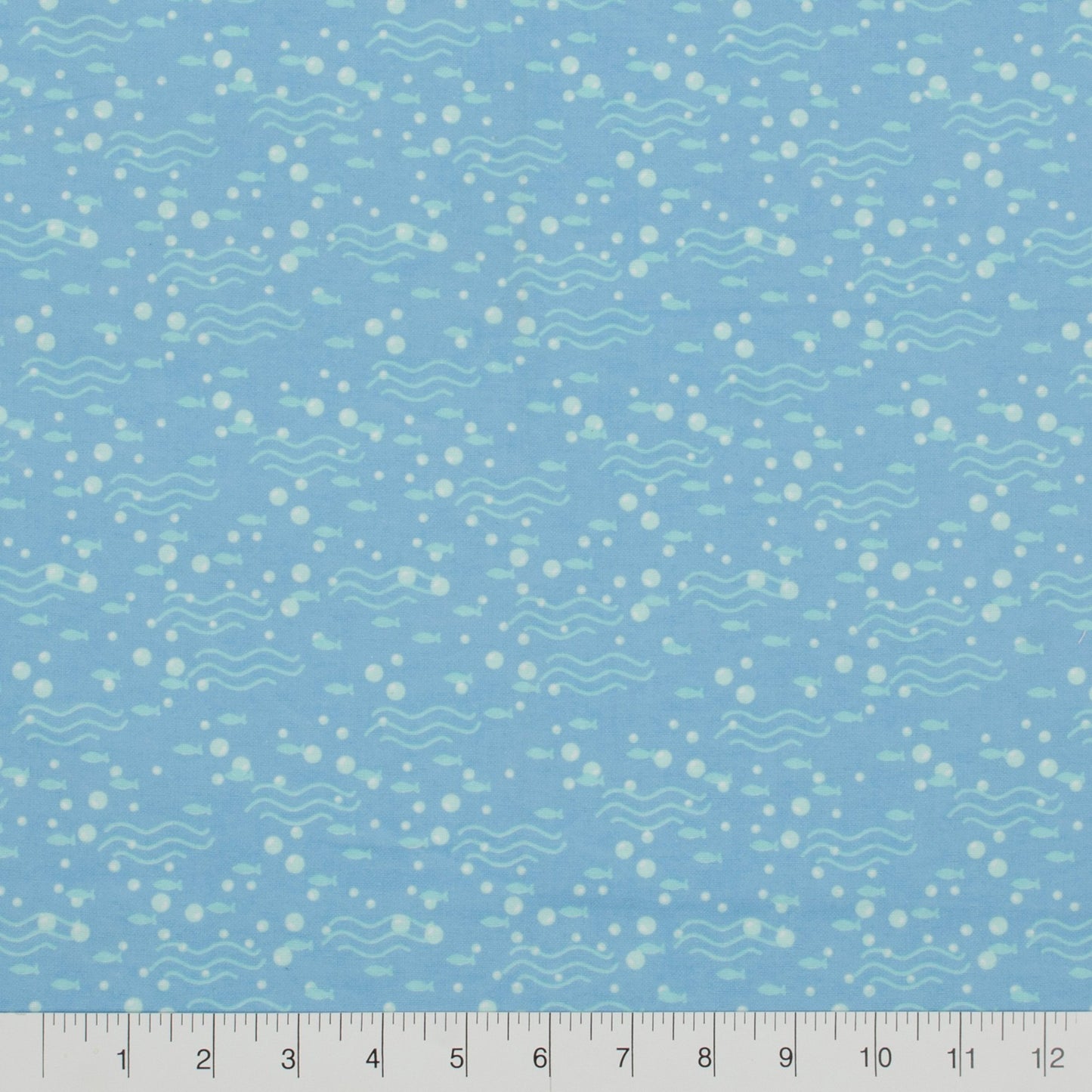 3 Flannel Fat Quarters Sea Life Little Feet Boutique Blue White 18" x 21" Baby