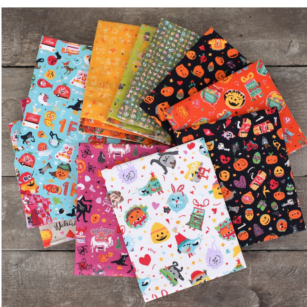 End of Bolt Mystery Fabric Bundle By the Pound Prints will Vary