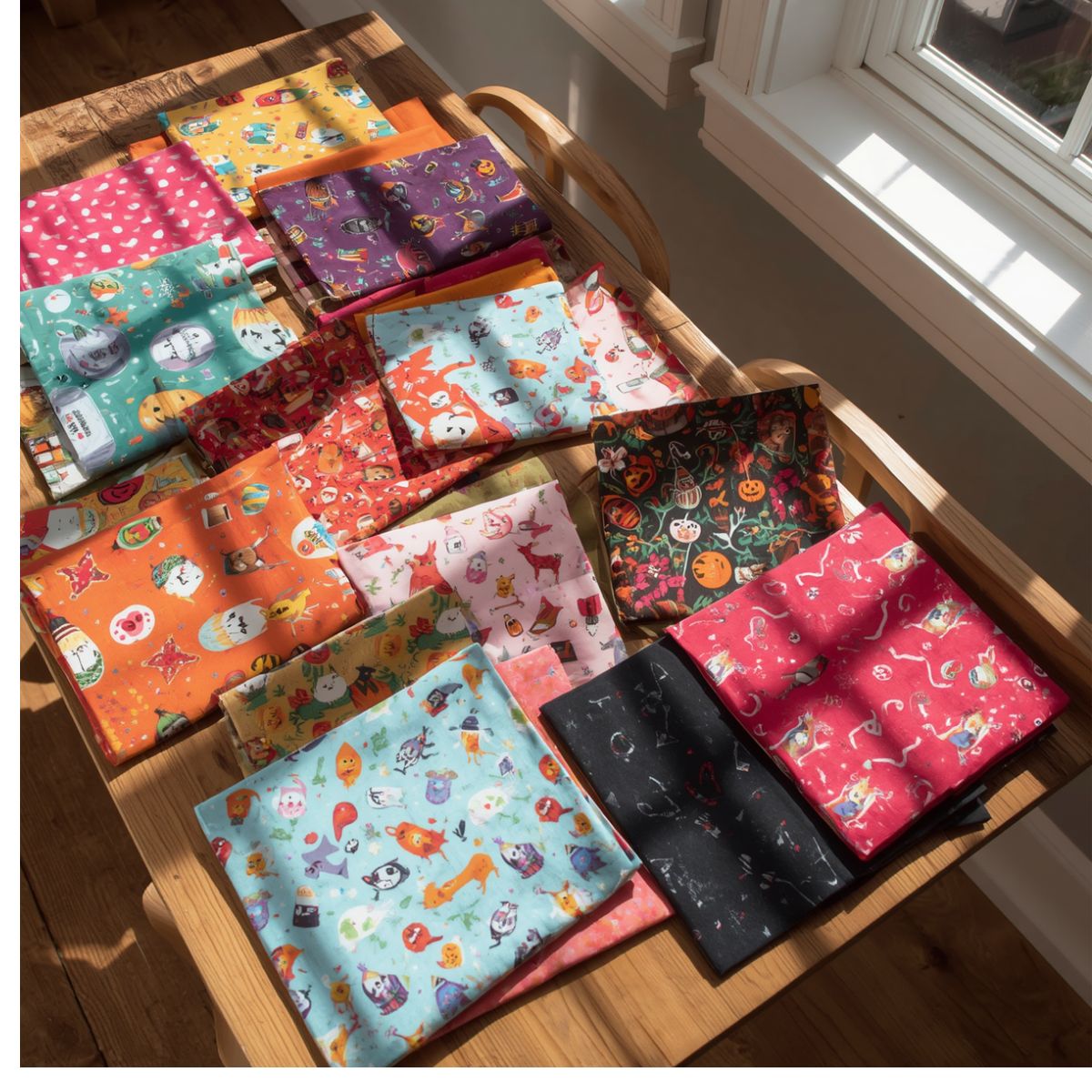 End of Bolt Mystery Fabric Bundle By the Pound Prints will Vary