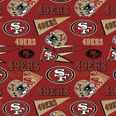 NFL Football San Francisco 49ers Cotton 45in