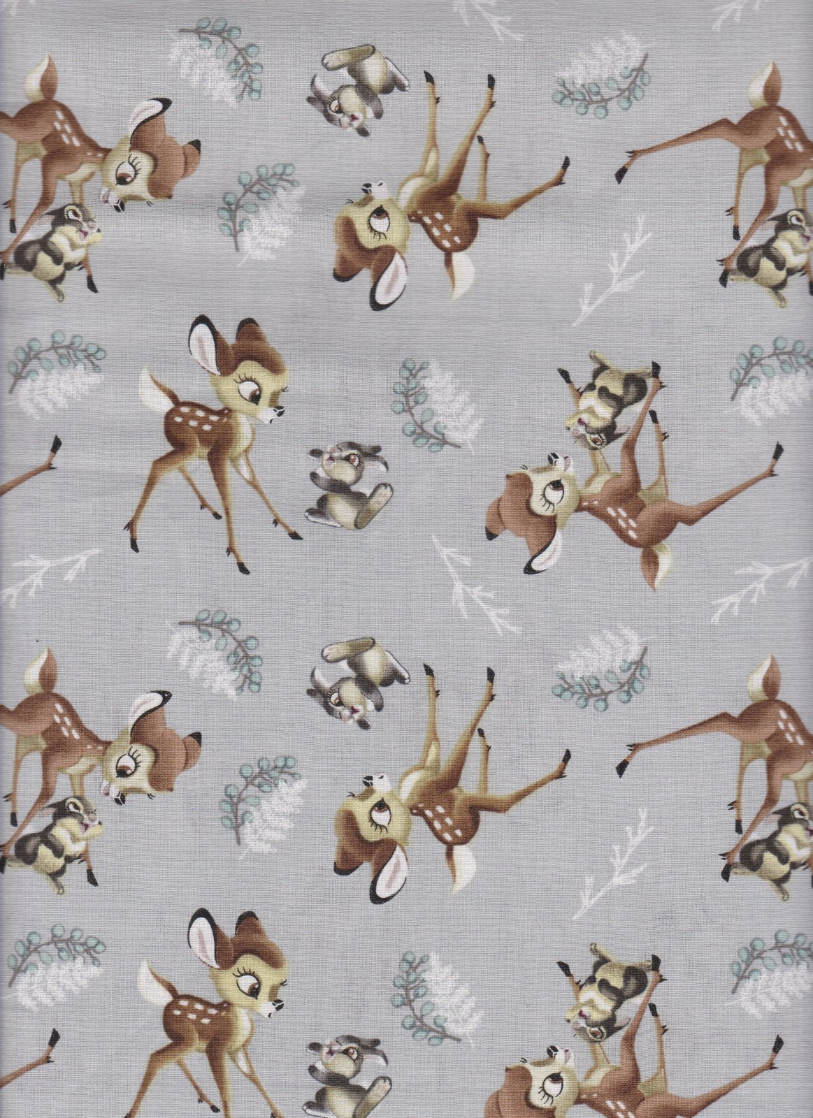 Disney Nursery Bambi and Thumper Toss Baby 100% Cotton Price per Yard