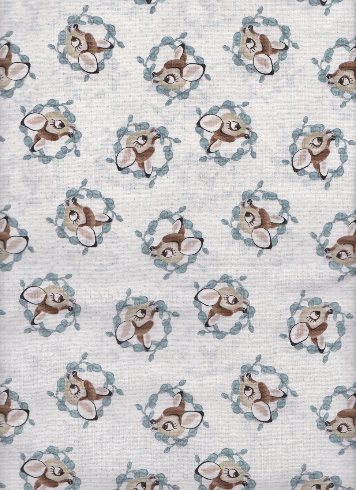 Disney Nursery Bambi Badge Baby 100% Cotton Price per Yard