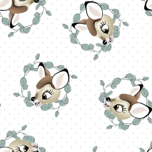 Disney Nursery Bambi Badge Baby 100% Cotton Price per Yard