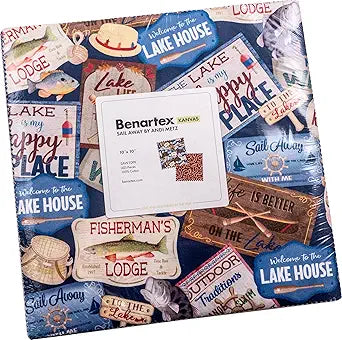 Precut Benartex 42 10 Inch Squares Sail Away Layer Cake 100% Cotton Fabric Price per Yard