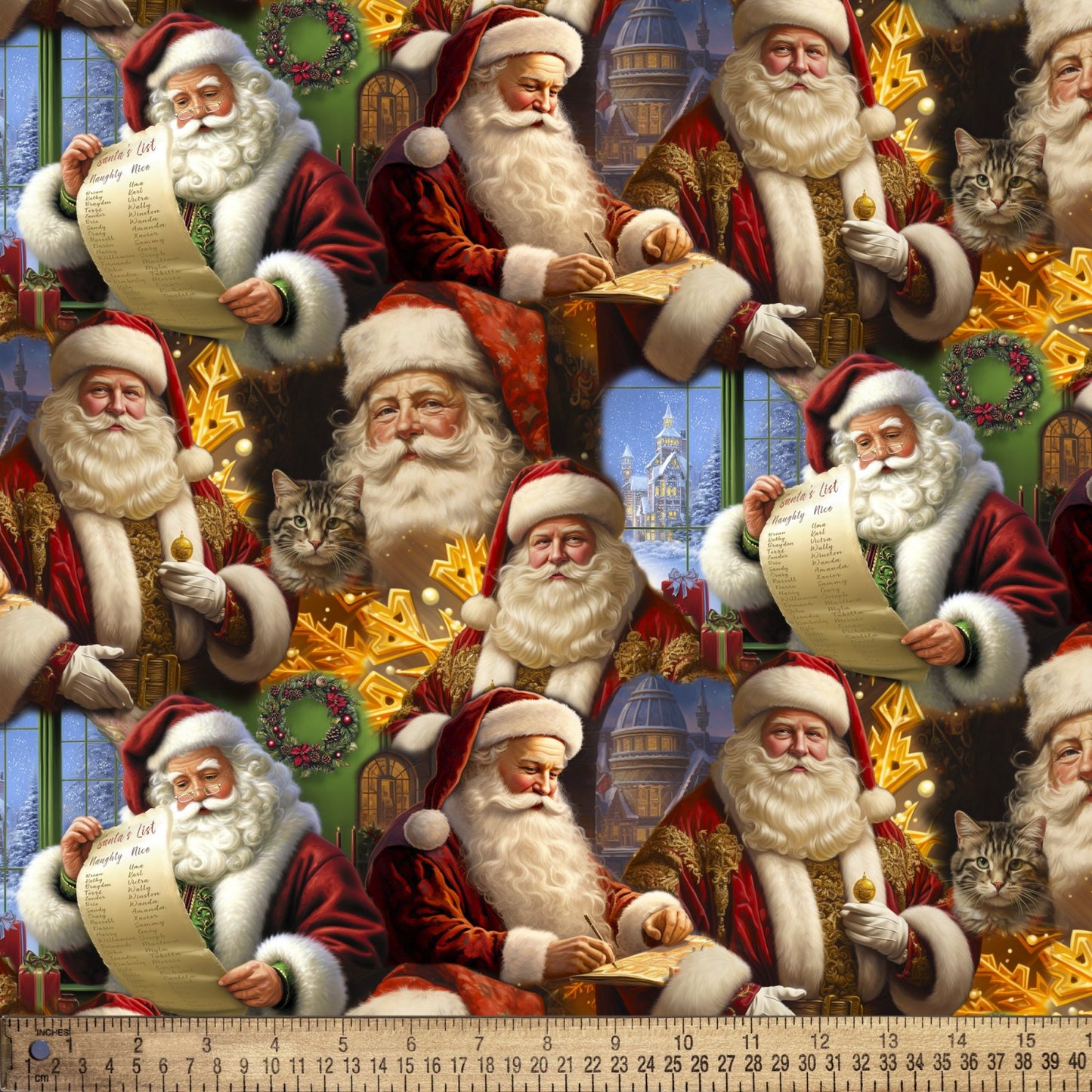 Christmas Santa Making a List Multi