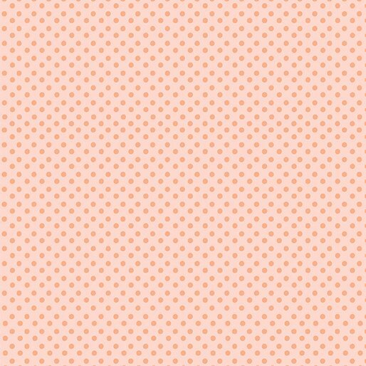 Benartex Love Bunny Dots on Coral Easter