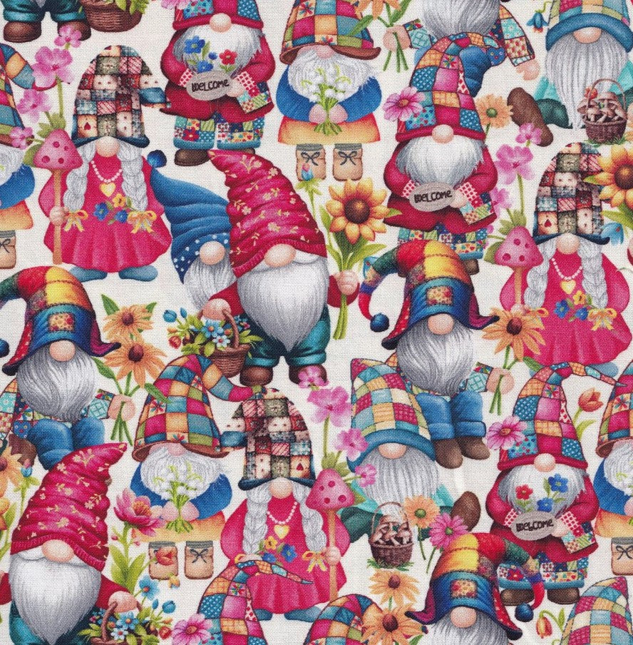 Novelty Packed Hippie Gnomes on Cream