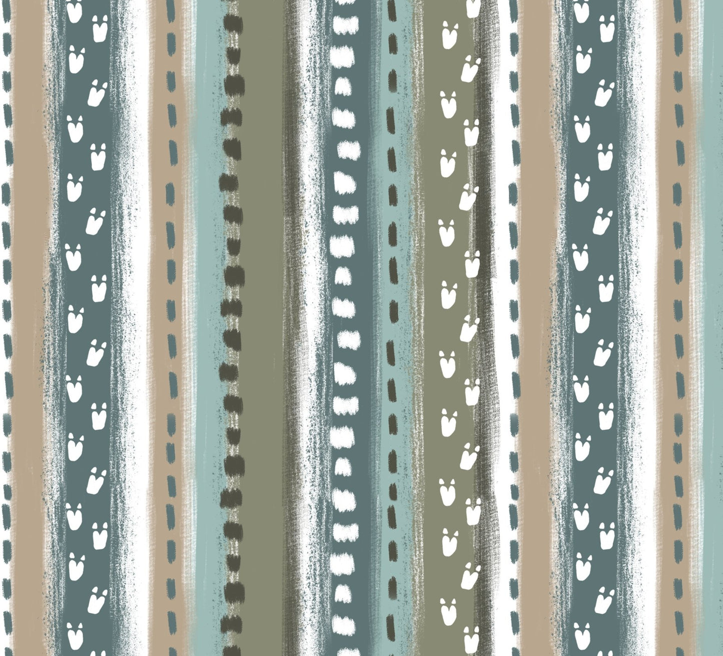 David Textiles Fantastic Flannel Going Dino Border Stripe Baby Price per Yard