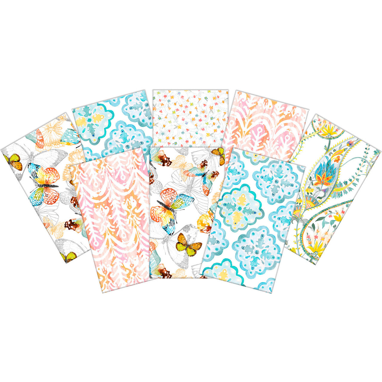 Butterfly 8 Piece Fat Eighth Bundle 9" x 21" Precut
