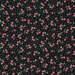 Fabric Traditions Cherries and Polka Dots on Black