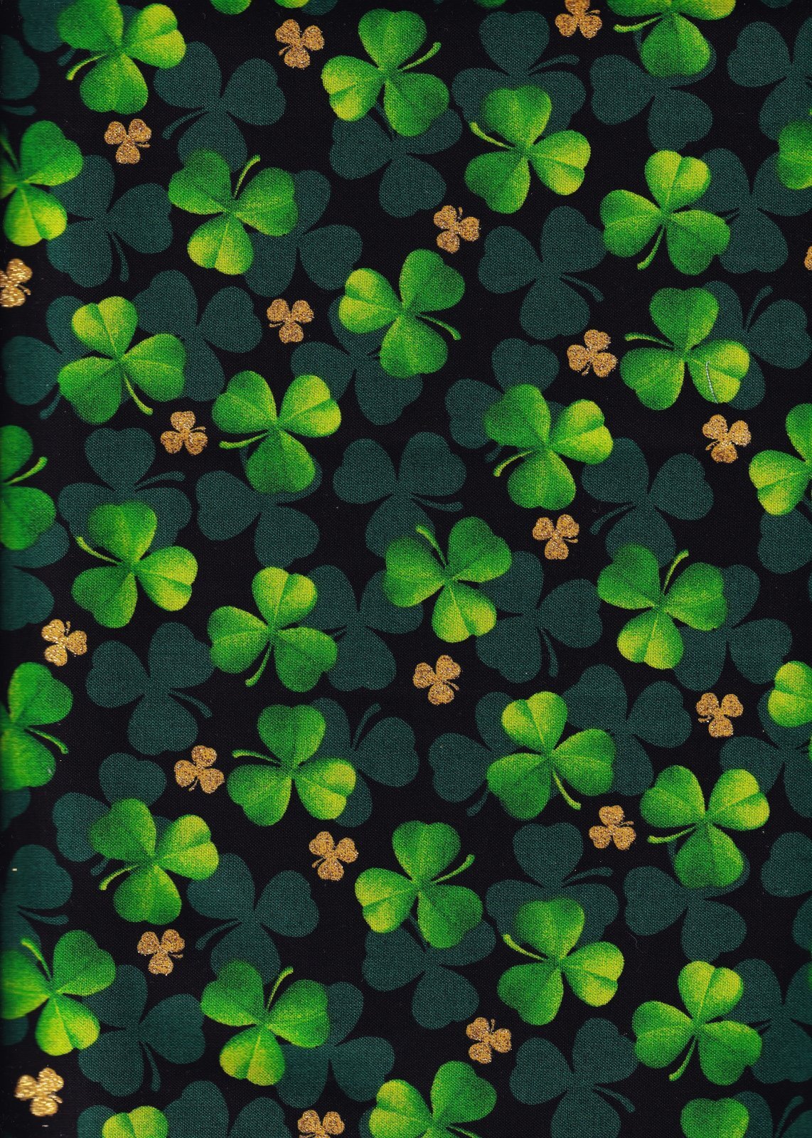 Fabric Traditions Shades of Clover Glitter St Patrick