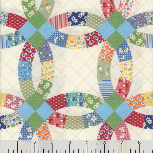 90 Patches Green Cheater's Quilt Fabric - By The Yard – In-Weave Fabric