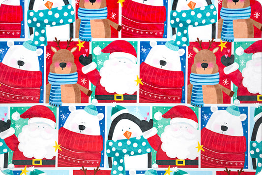 58 x 36 MINKY Xmas Greeting Digital Cuddle® Cardinal Shannon Fabrics Christmas