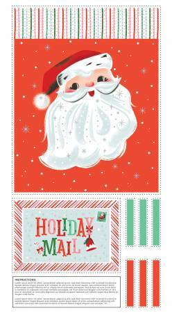 Riley Blake Twas 24in X 43.5in Holiday Mail Bag Panel Christmas