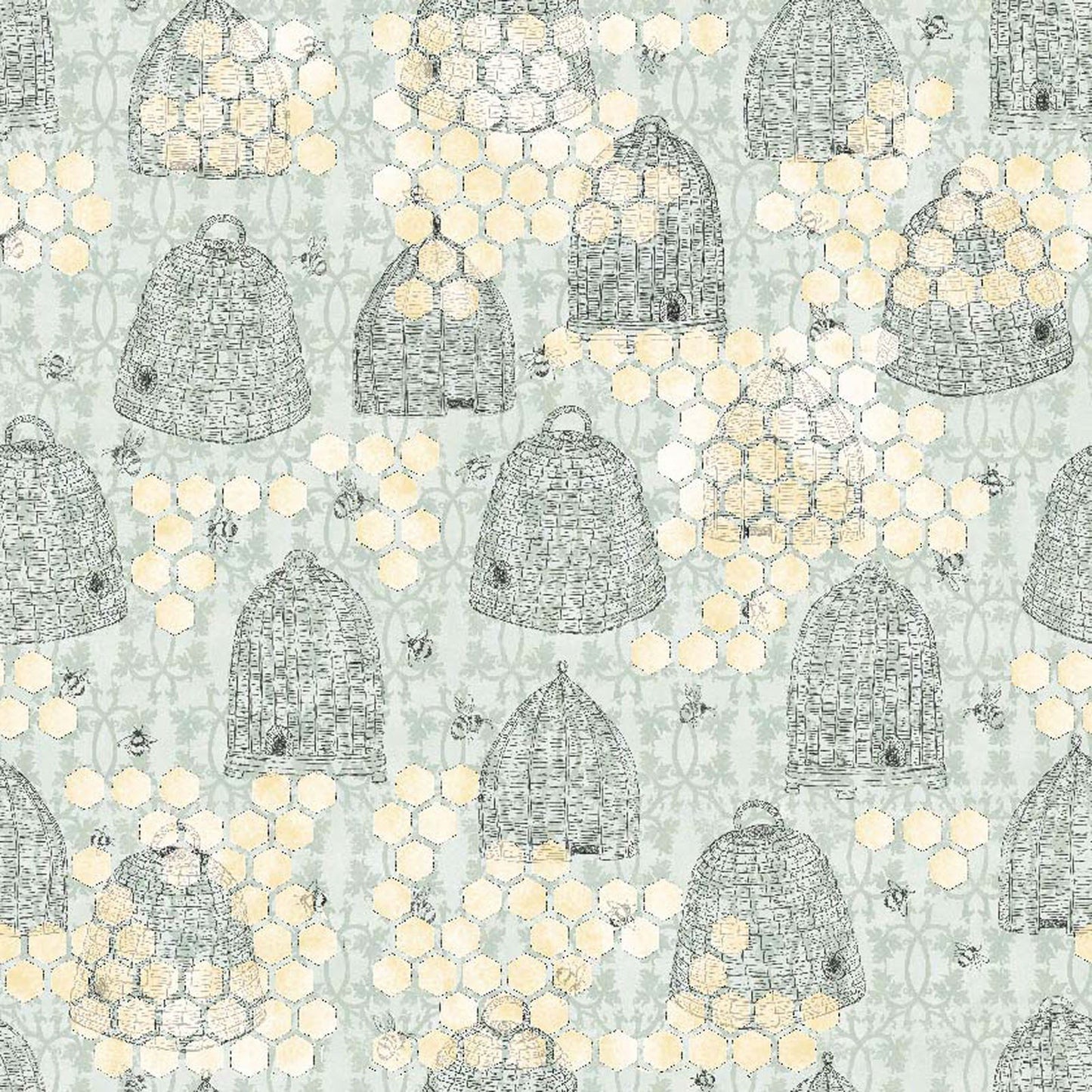 Sweet as can Bee 6 Piece Fat Quarter Set 18" x 21" Bundle Precut