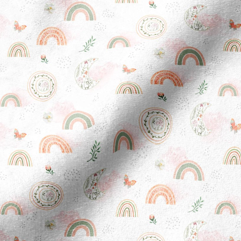 Springs Creative Flannel Moon Beam Rainbow Baby