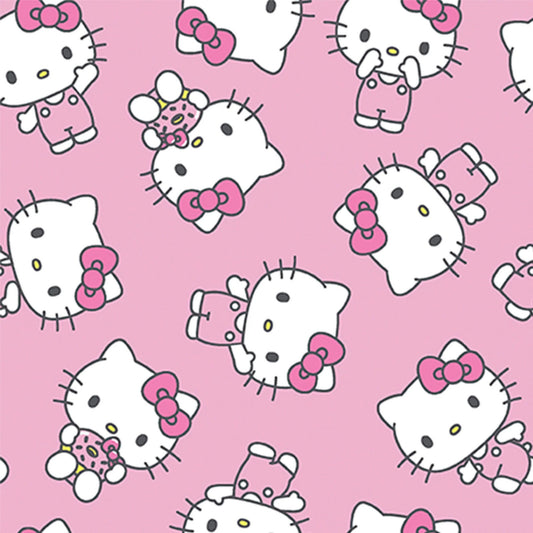 Springs Creative Hello Kitty Sweet Toss Pink 100% Cotton By the Yard Baby