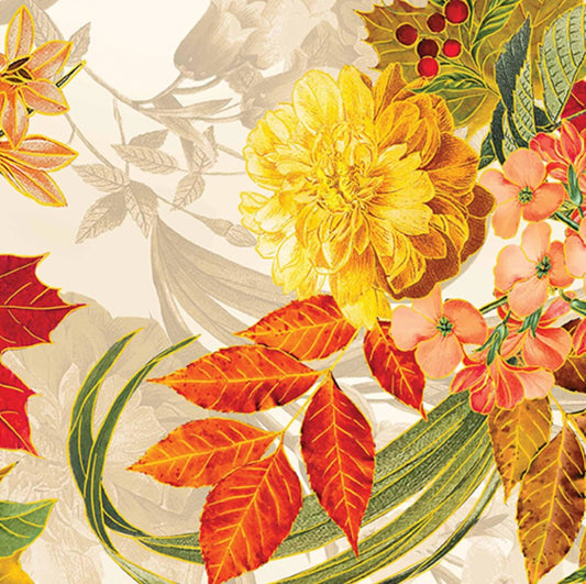 Benartex Thanksgiving Harvest Garden Cream