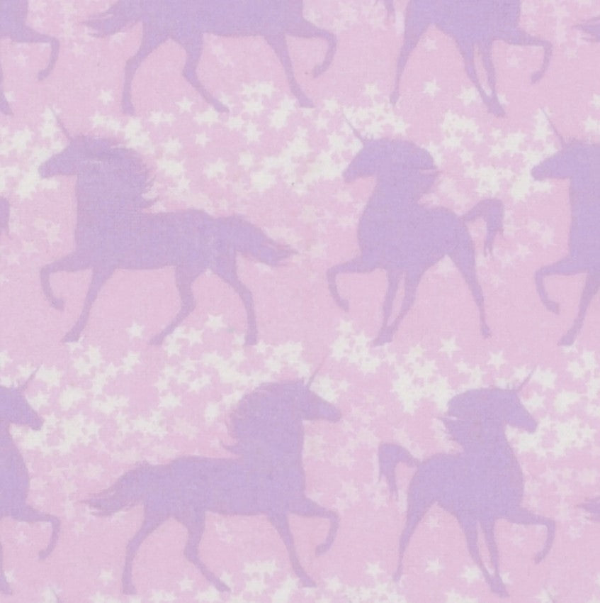 3 Flannel Fat Quarters Out of the World Celestial Little Feet Boutique Pink Purple 18" x 21" Baby