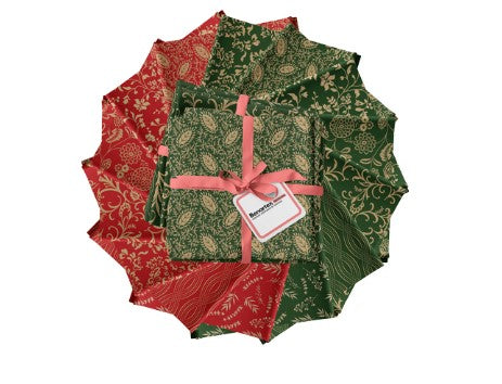 Benartex 14 Piece Fat Quarter Bundle  Christmas Holiday Keepsakes 100% Cotton