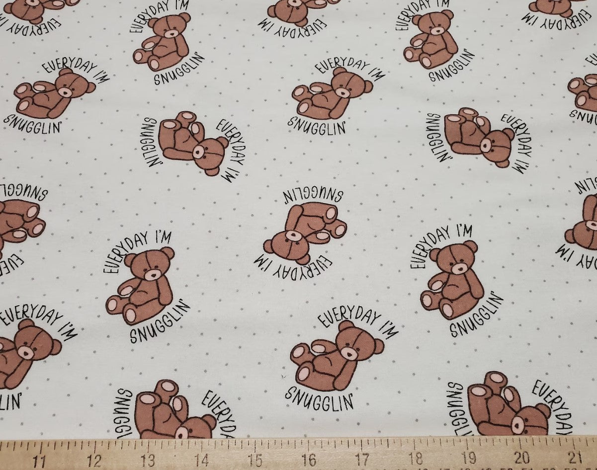 Springs Creative Flannel Everday I'm Sungglin on White Baby