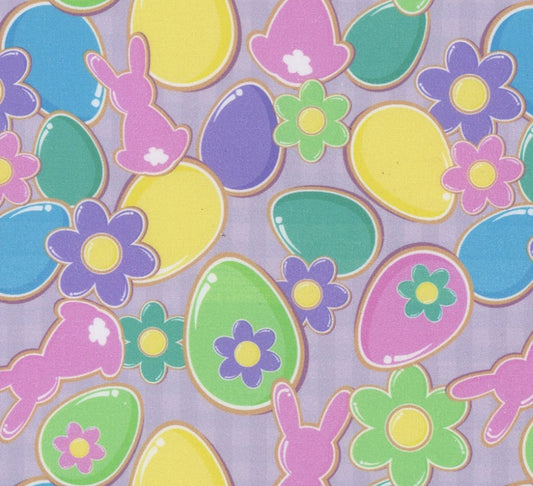 Mook Fabrics Easter Egg Cookies 100% Cotton Price per Yard