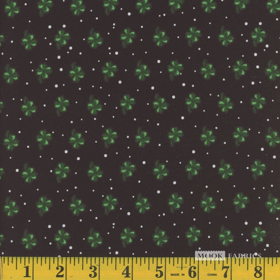 Mook Fabrics St Patricks Day Lucky Clover 100% Cotton Price per Yard