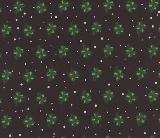 Mook Fabrics St Patricks Day Lucky Clover 100% Cotton Price per Yard