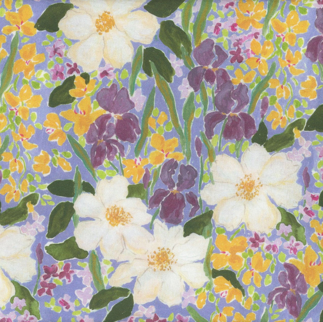 Dear Stella Mardi Gras Floral 100% Cotton Sold by the Yard
