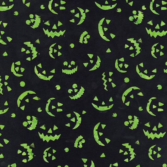 Timeless Treasures Halloween Tonga Batiks Spooky Pumpkin Smiles 100% Cotton Price per Yard