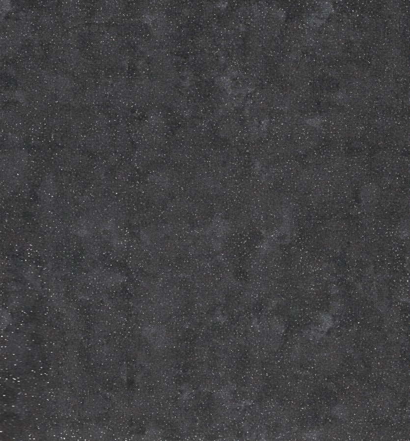 Blender Marbled Black with Glitter 100% Cotton Price per Yard