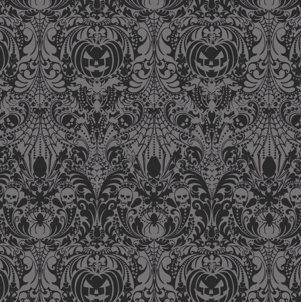 Freckle + Lollie Halloween Spell on You Damask 100% Cotton Price per Yard