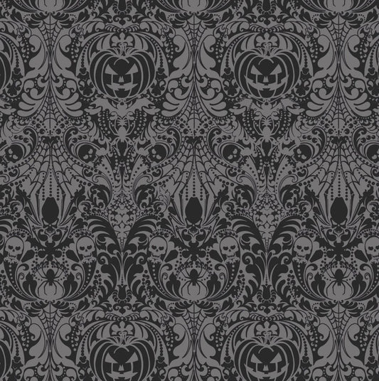 Freckle + Lollie Halloween Spell on You Damask 100% Cotton Price per Yard