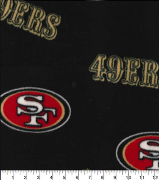 Fabric Traditions Fleece San Francisco 49ers 60 Inch Wide Price per Yard