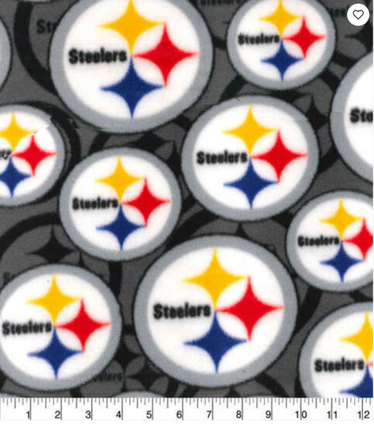 Fabric Traditions Fleece Pittsburgh Steelers 60 Inch Wide Price per Yard