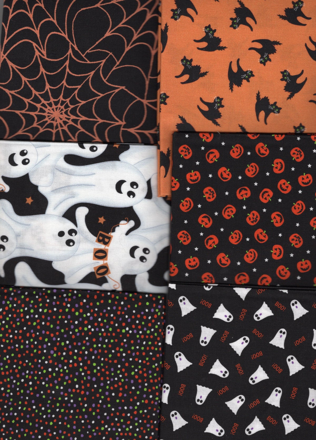 Halloween 12 Fat Quarters Minis 100% Cotton