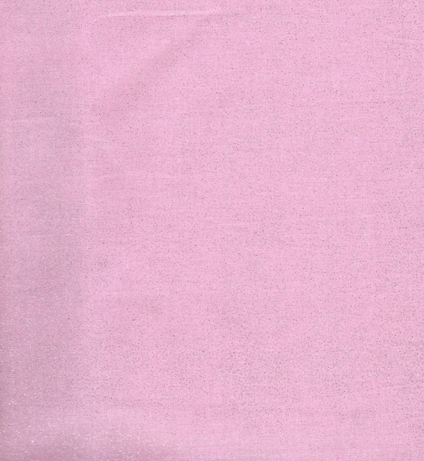 Blender Pink with Silver Glitter 100% Cotton Fabric Price per Yard