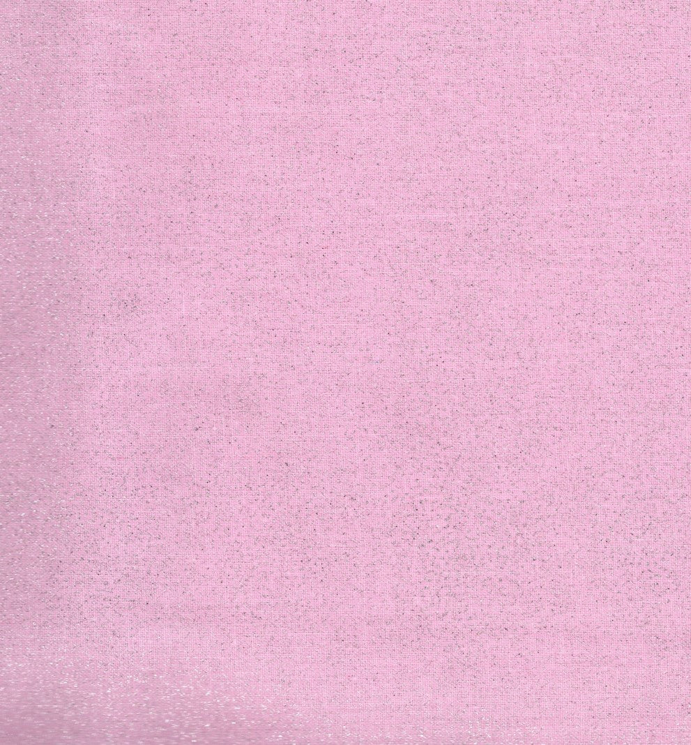 Blender Pink with Silver Glitter 100% Cotton Fabric Price per Yard
