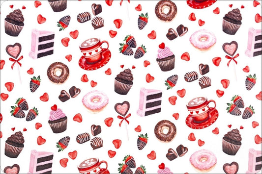 60 x 36 MINKY Cuddles Sugar Baby Valentine Digital Shannon Fabrics 100% Polyester