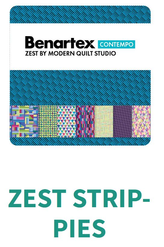 40 2.5" Strips Strip-pies Zest Benartex 100% Cotton Jelly Roll